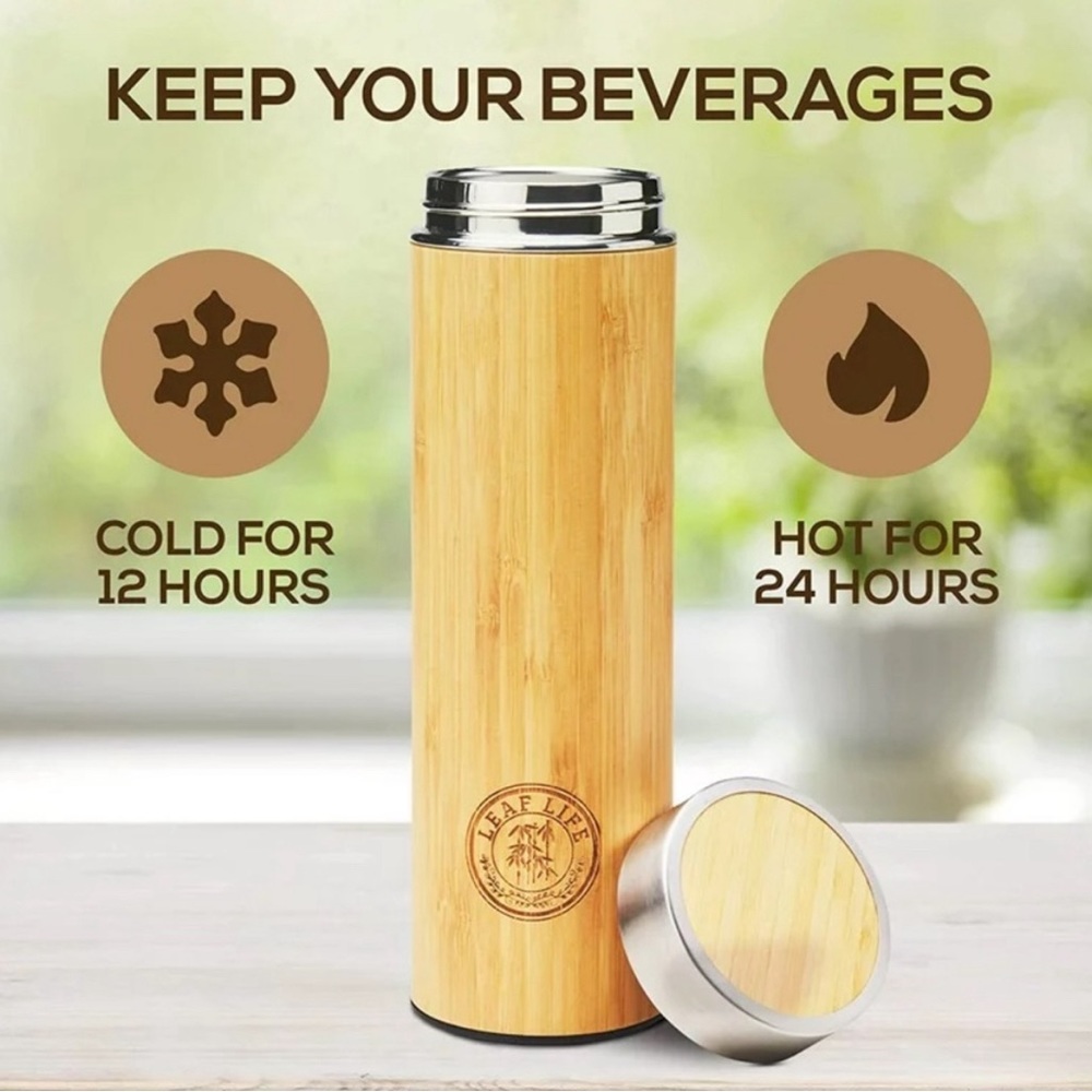 Leaf Life‎ Bamboo Tumbler New w/o box
